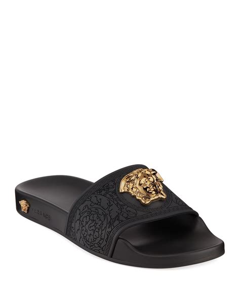 versace slide on sandals|versace sandals for sale.